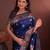 dark blue art silk woven art-silk-sarees