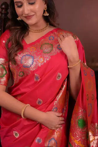 red art silk woven art-silk-sarees