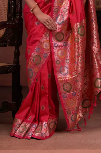red art silk woven art-silk-sarees