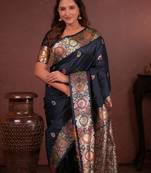 black art silk woven art-silk-sarees
