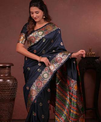 black art silk woven art-silk-sarees 2