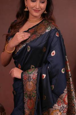 black art silk woven art-silk-sarees 3