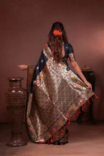black art silk woven art-silk-sarees