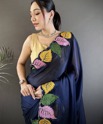 navy blue art silk embroidered art-silk-sarees 3