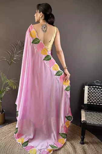 pink art silk embroidered art-silk-sarees