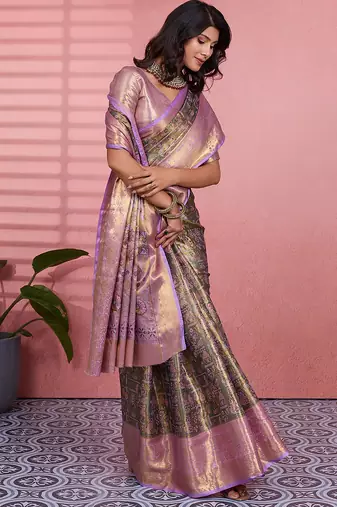 green art silk woven art-silk-sarees