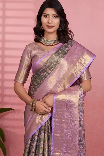 green art silk woven art-silk-sarees