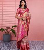 golden art silk woven art-silk-sarees