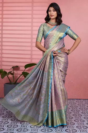 grey art silk woven art-silk-sarees