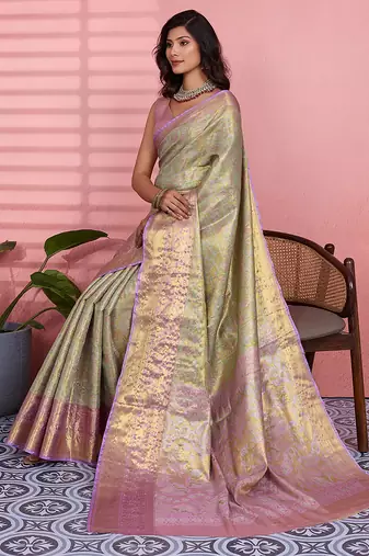 light green art silk woven art-silk-sarees
