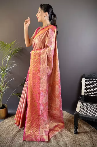 pink art silk woven art-silk-sarees