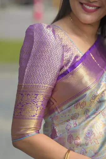 grey art silk woven art-silk-sarees