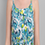 blue printed viscose rayon knee length dress for girls & women
