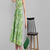 green printed viscose rayon knee length dress for girls & women