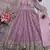 Onion fendy silk designer heavy work wedding wear long gown