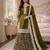 Mehendi fendy satin heavy embrodiery work wedding wear salwar suit