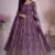 Onion fendy satin heavy embroidery work long wedding wear gown