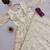 White fendy satin heavy embroidery work long wedding wear gown