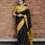 New Banarasi Soft Silk Black Color Women's Saree With Blouse Set