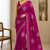 Organza with pure gajji border (With Unstitched Blouse)