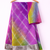 Multicolor chiffon saree with Unstitched blouse
