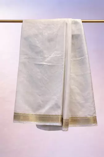 Pure maheshwari saree With Unstitched Blouse