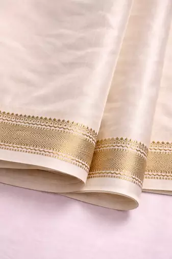 Pure maheshwari saree With Unstitched Blouse