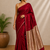 Pure maheshwari handloom saree with Unstitched blouse