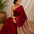 Pure maheshwari handloom saree with Unstitched blouse