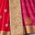 Pink fancy saree without blouse