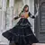 Black Color  Gamthi Work & mirror Cotton Lahenga Choli Set