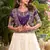 Purple Color embroidery Thared Work Vichitra Silk Lahenga Choli Set