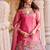 Pink Color Embroidery bids Sequence And Thred Work Silk Lahenga Choli Set