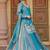 Sky Blue Color Embroidery bids Sequence And Thred Work Silk Lahenga Choli Set