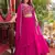 Pink Color Embroidery moti Bids And Sequence  Work Silk Lahenga Choli Set