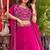 Pink Color Embroidery moti Bids And Sequence  Work Silk Lahenga Choli Set