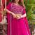Pink Color Embroidery moti Bids And Sequence  Work Silk Lahenga Choli Set