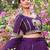 Purple Color Embroidery Sequence Work with thred work silk Lahenga Choli Set