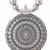  women round mandaliya silver plated necklace