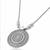  women round mandaliya silver plated necklace
