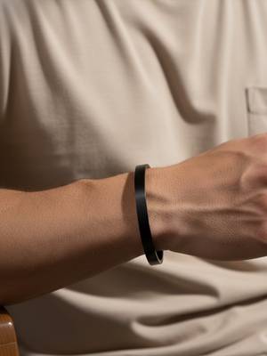  men black kada bracelet 1