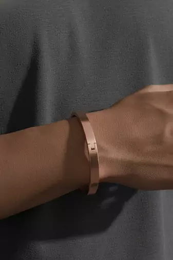 men's rose gold kada bracelet