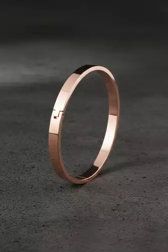  men's rose gold kada bracelet