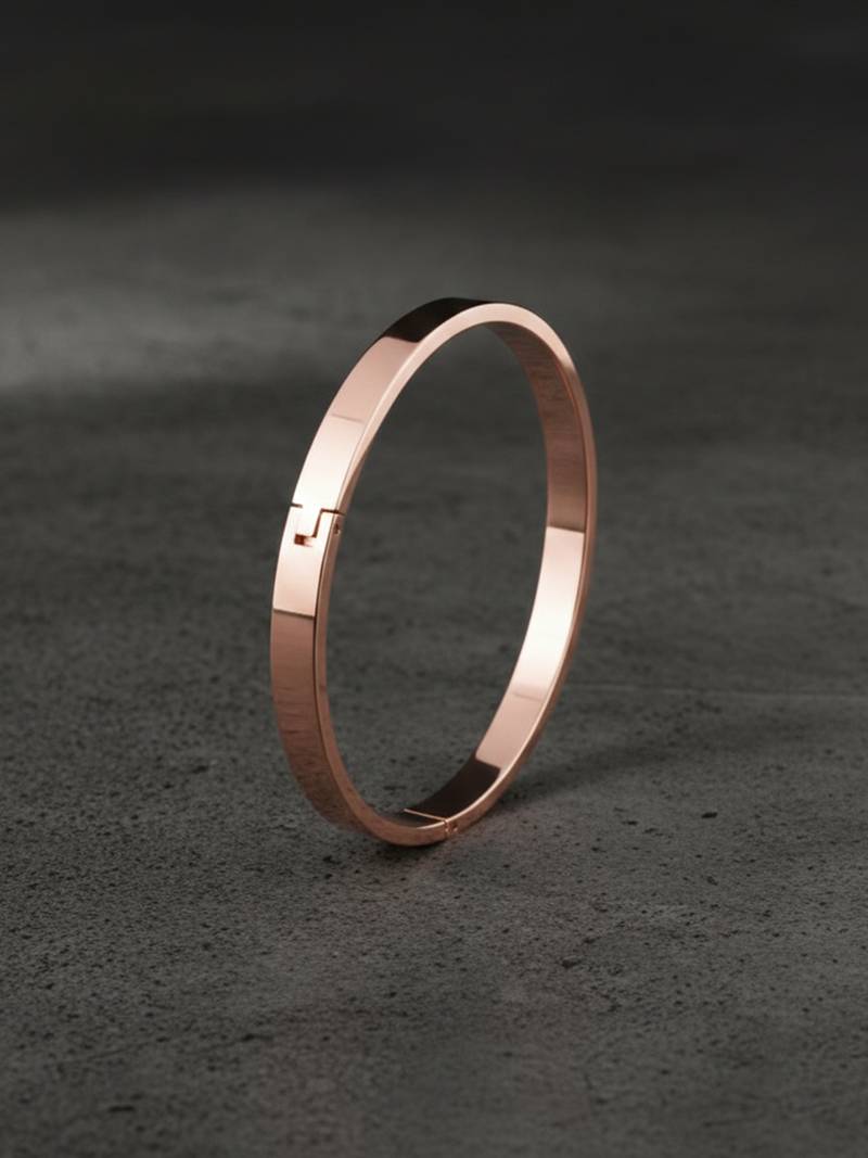 men's rose gold kada bracelet
