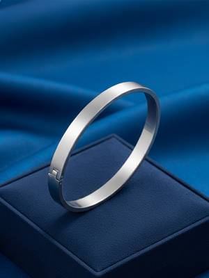 men's silver kada bracelet 4
