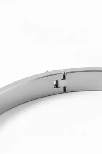  men's silver kada bracelet