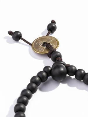  men black beaded bracelet 5