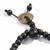  men black beaded bracelet