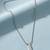  men's silver plated chain with pendant