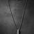  men's silver plated chain with pendant